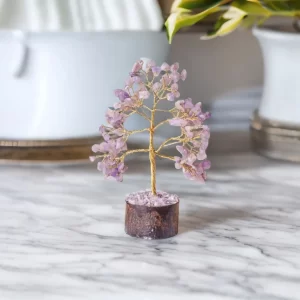 Amethyst crystal tree100 beads