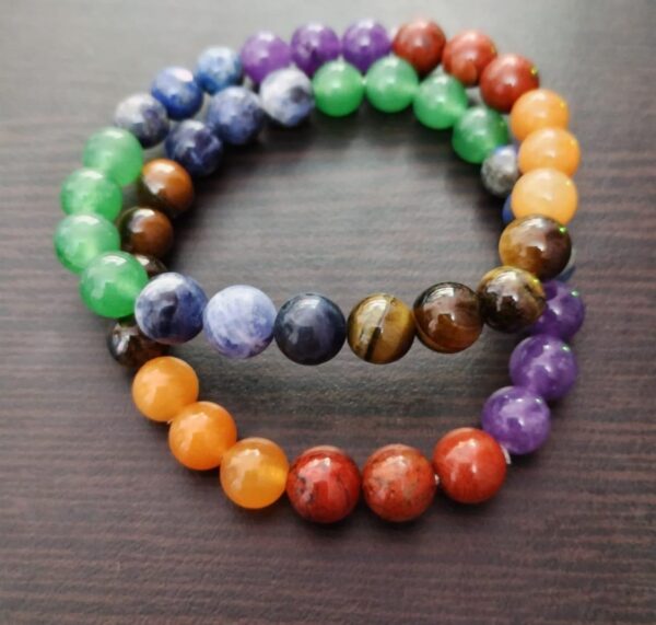 7 chakra bracelet 8mm beads