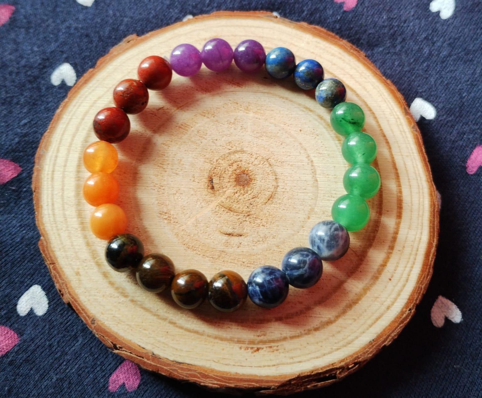 Set of 7 chakra bracelets - Crystals by Lina