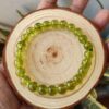 natural peridot crystal bracelet 8mm beads