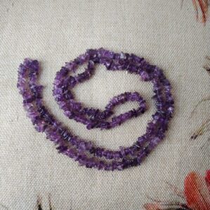 Amethyst chip mala natural stones