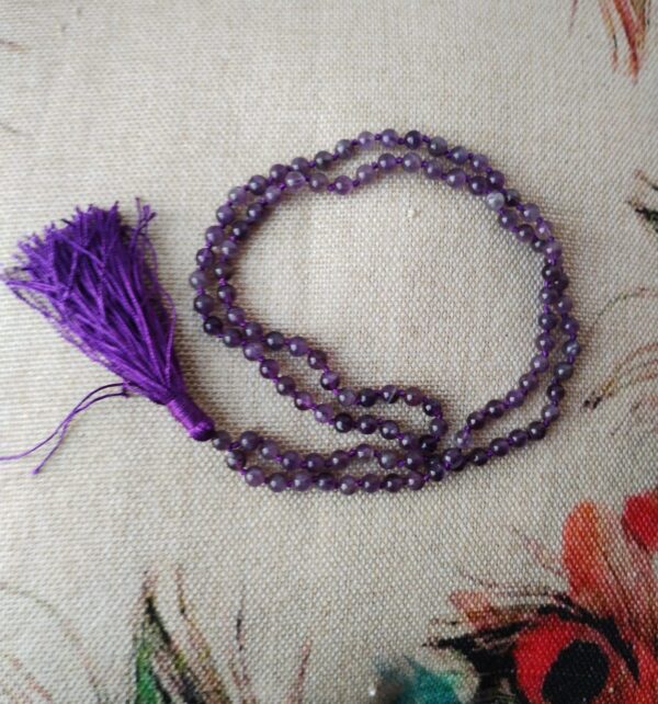 Amethyst mala natural stones