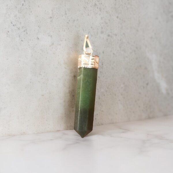 Green aventurine crystal pendant luck pendant