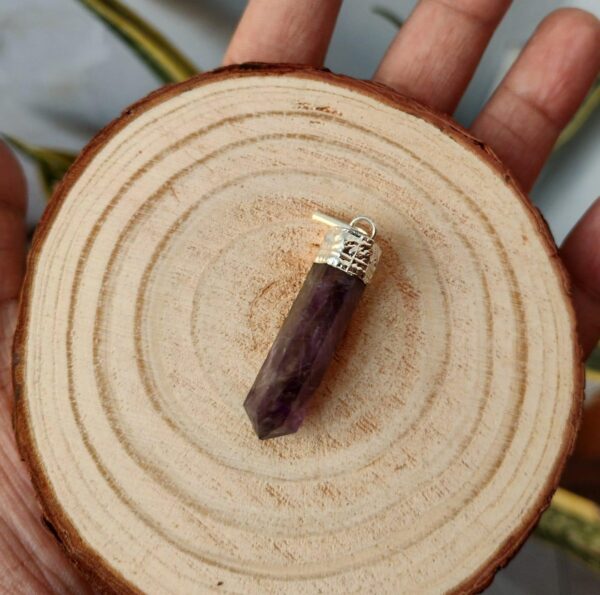 amethyst crystal pendant