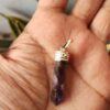 amethyst pencil pendant