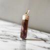 amethyst crystal pencil pendant