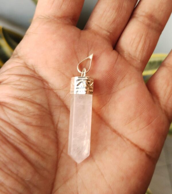 Rose quartz pendant nautral original rose quartz