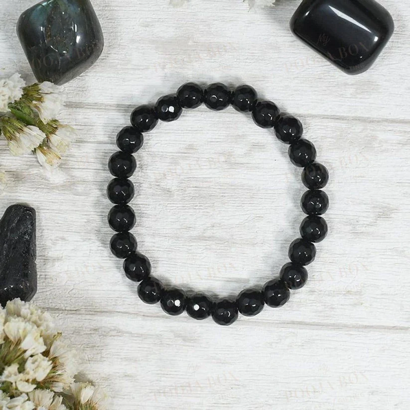 Hematite and Stone Bead Bracelet Healing Positive Energy Gift for Mom, Dad  - Etsy
