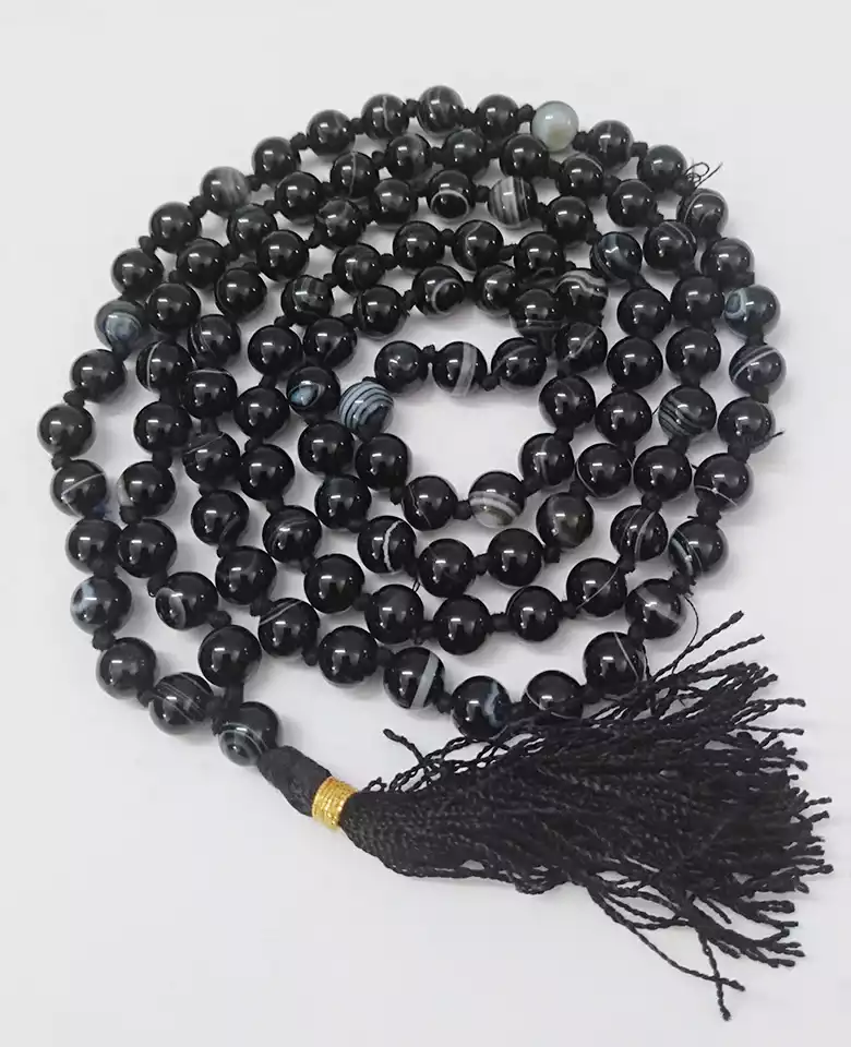 Black onyx mala 6mm Image