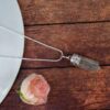 clear crystal quartz or sphatik pencil pendant