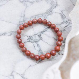 Red jasper crystal bracelet