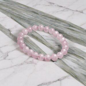 Rose quartz crystal bracelet genuine crystal bracelet