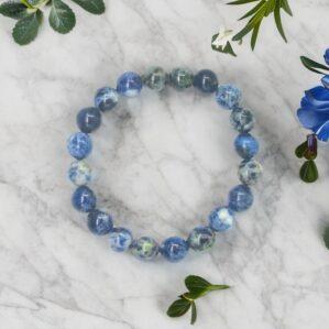 sodalite stone crystal bracelet