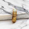 Tiger eye crystal pencil pendant