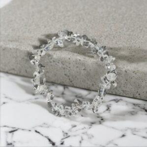 clear quartz sphatik crystal bracelet