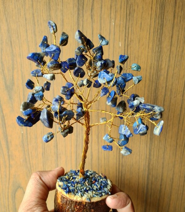Original lapis lazuli stone tree 100 beads