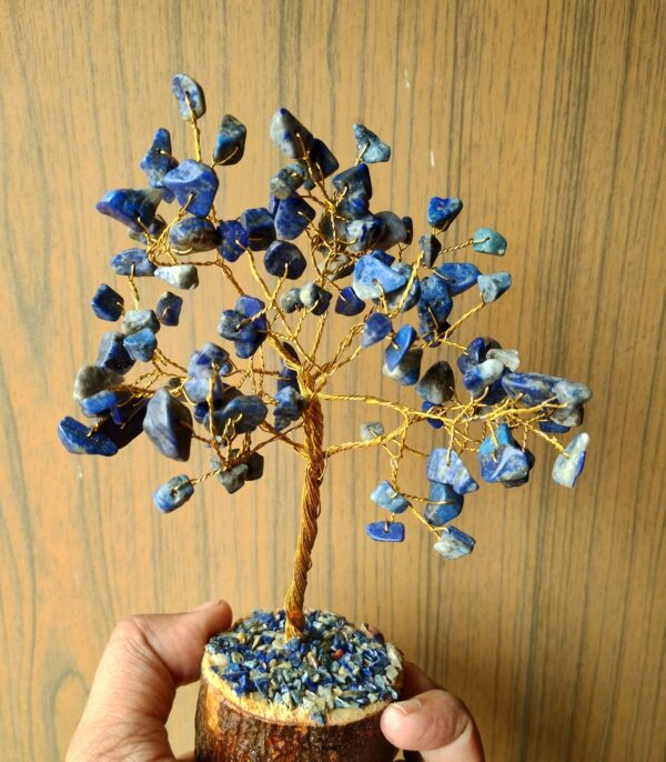 Original lapis lazuli crystal stone tree 100 beads