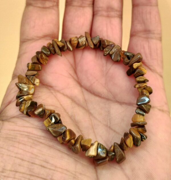 Tiger eye crystal chip bracelet