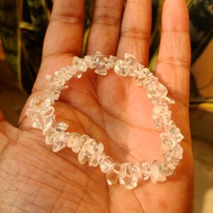 clear quartz sphatik crystal bracelet
