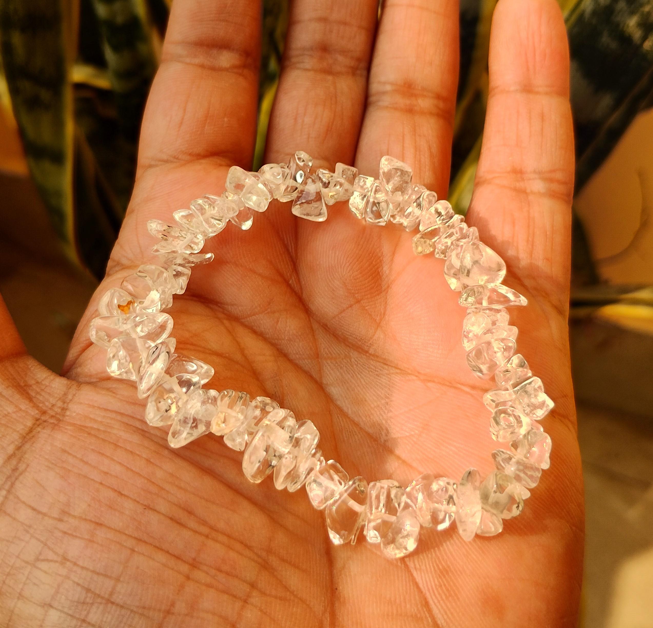 Clear Quartz Bracelet for Intuition, wisdom and clarity - Justwowfactory