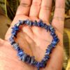 original lapis lazuli stretchable chip bracelet