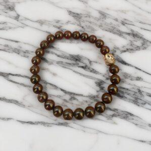 original red garnet stone bracelet