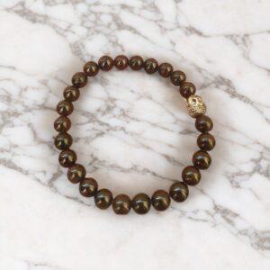 original red garnet stone bracelet