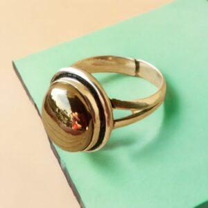 iron pyrite money ring