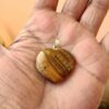 Natural tiger eye crystal heart pendant