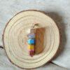 Original and natural 7 chakra pencil pendant