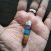 Original and natural 7 chakra pencil pendant